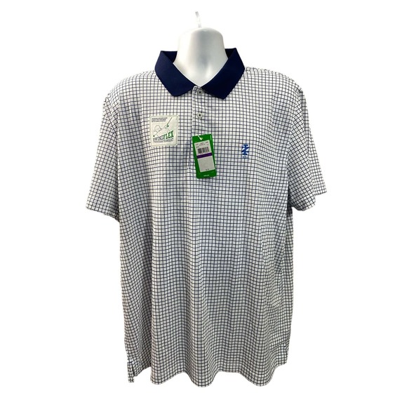 NWT IZOD Golf XXL Mens Polo Shirt White SwingFlex Stretch UPF15 Short Sleeve - Picture 1 of 11
